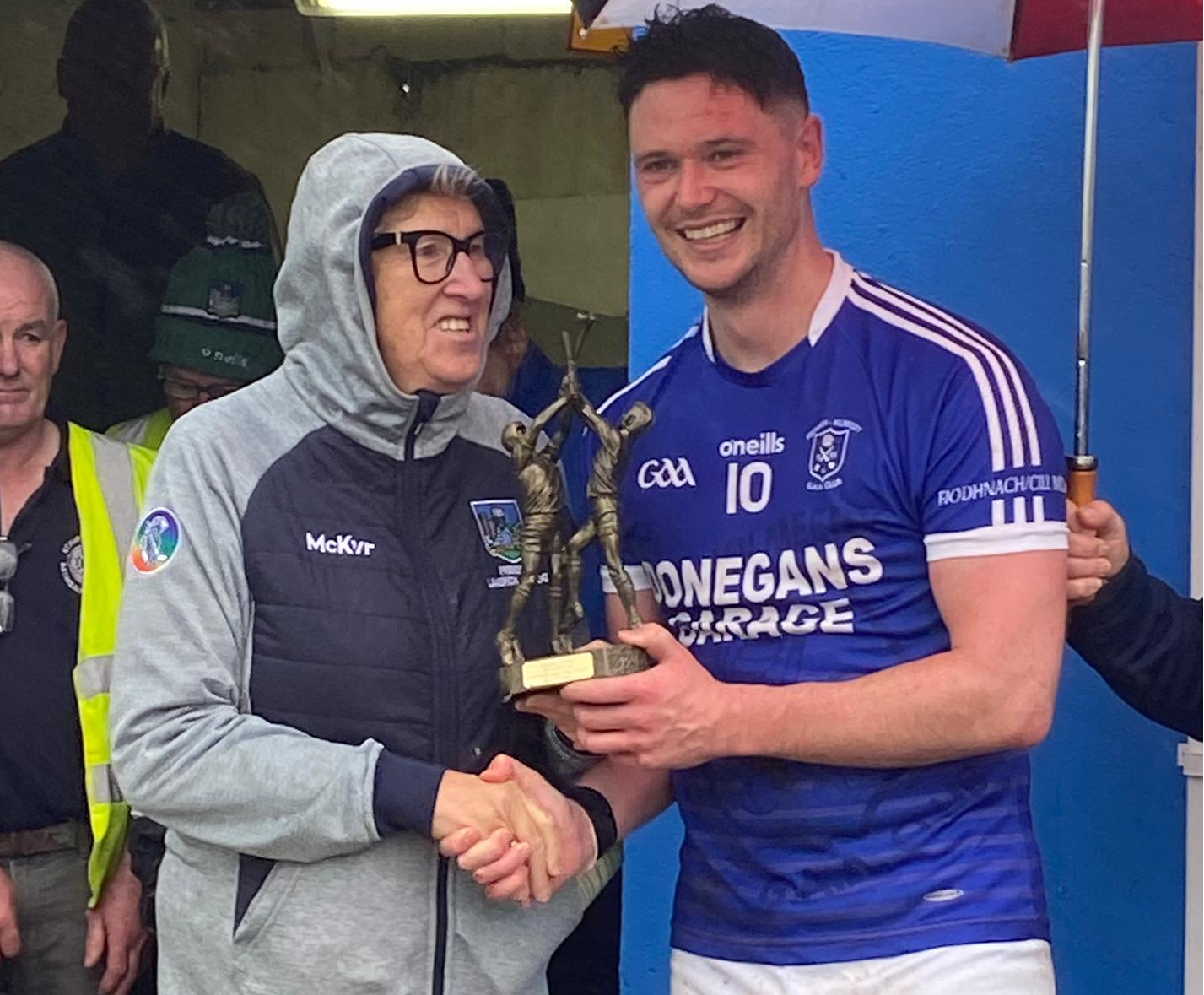 Feenagh-Kilmeedy's Diarmuid Coleman scored 2-8 to win Man of the Match in the Woodlands House Hotel County Premier Junior 'A' Hurling Championship final on Saturday