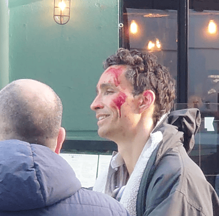 Robert Sheehan filming in Limerick city, PICTURE: Fergal Clohessy