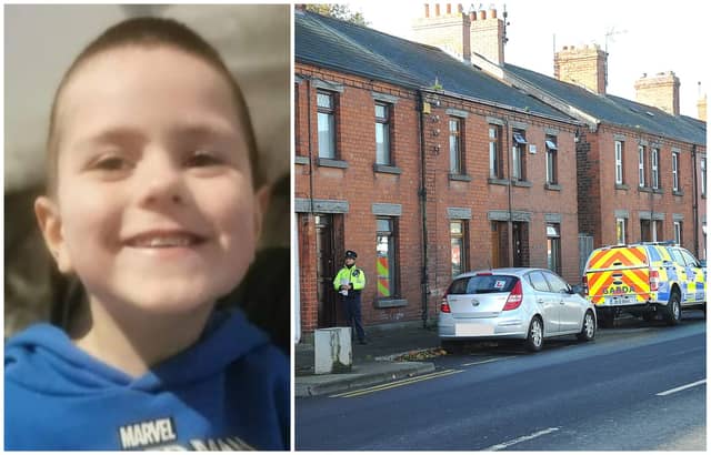 Eight-year-old Kyran Durnin is presumed dead