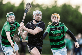Eoin Hurley, who scored six points for Newcastle West against Effin on Sunday, pictured here in action against Granagh-Ballingarry in the Limerick Premier IHC | PICTURE: Keith Wiseman