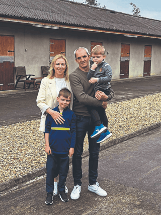 The Horan family - Paul, Gillian, Conor and Darragh - at the sight of the planned pet crematorium in Glin