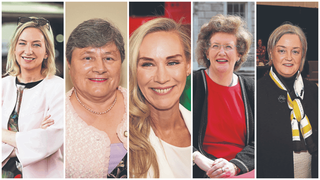 Fleft to right, Cllrs Olivia O'Sullivan and Noreen Stokes, Dee Ryan, Senator Maria Byrne and Cllr Bridie Collins