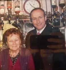 After all, Peg had taught Helen and her six siblings - Pat, Tommie, Joe, Margaret, Geraldine, and Catherine, and her grandchildren, how to pull the perfect pint. She even taught Micheal Martin how to pull the perfect pint of Guinness a number of years ago.