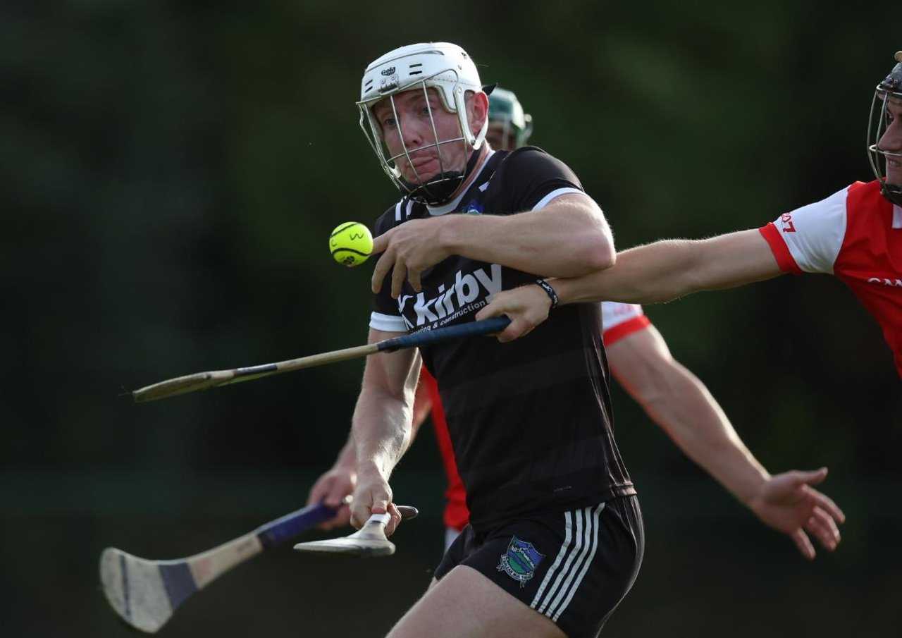 Eoin Hurley, Newcastle West, about to score a goal against Bruff in their Premier Intermediate clash in Ballingarry  on Saturday evening | PICTURE: Keith Wiseman