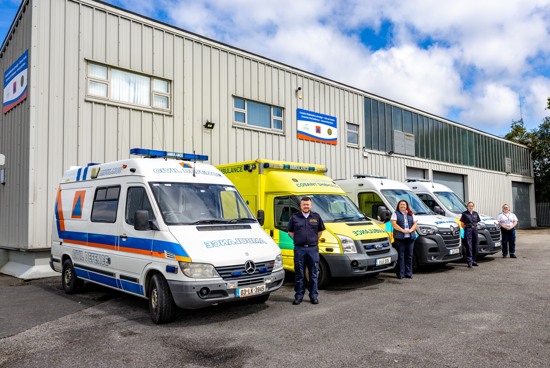 The ambulances were decommissioned from Limerick Civil Defence after several years' service