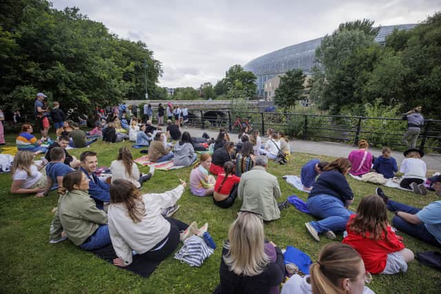 Fans sang along with every song, with the lyrics of All Too Well and Lovers reverberating around the Aviva Stadium and echoing out into the nearby streets of south Dublin.
