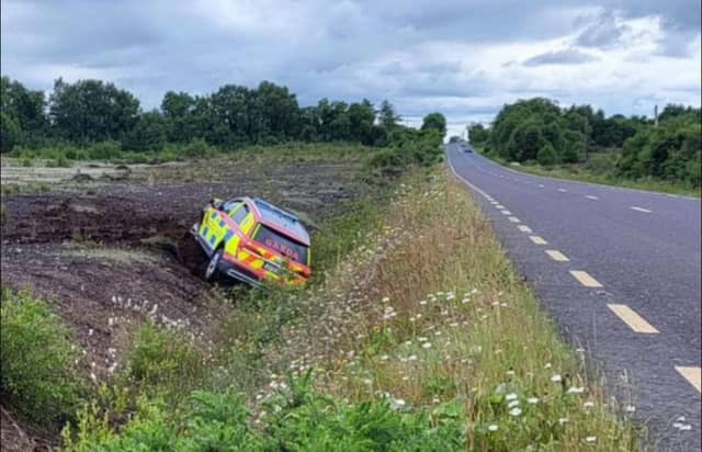Mystery of Garda car in ditch in Offaly solved amid reports of serious crash