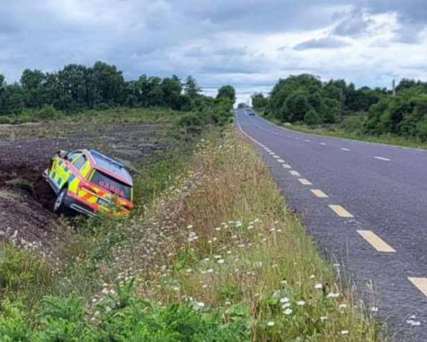 Mystery of Garda car in ditch in Offaly solved amid reports of serious crash