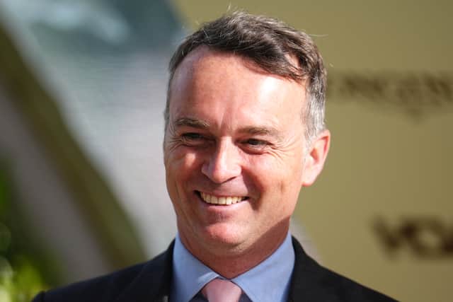Having travelled alongside the well-regarded second favourite Space Legend into the straight, Diego Velazquez struggled to make his presence felt, and just as James Doyle began to get busy aboard one of Wathnan Racing’s big-money buys, the eye was drawn to Calandagan who was storming into contention.