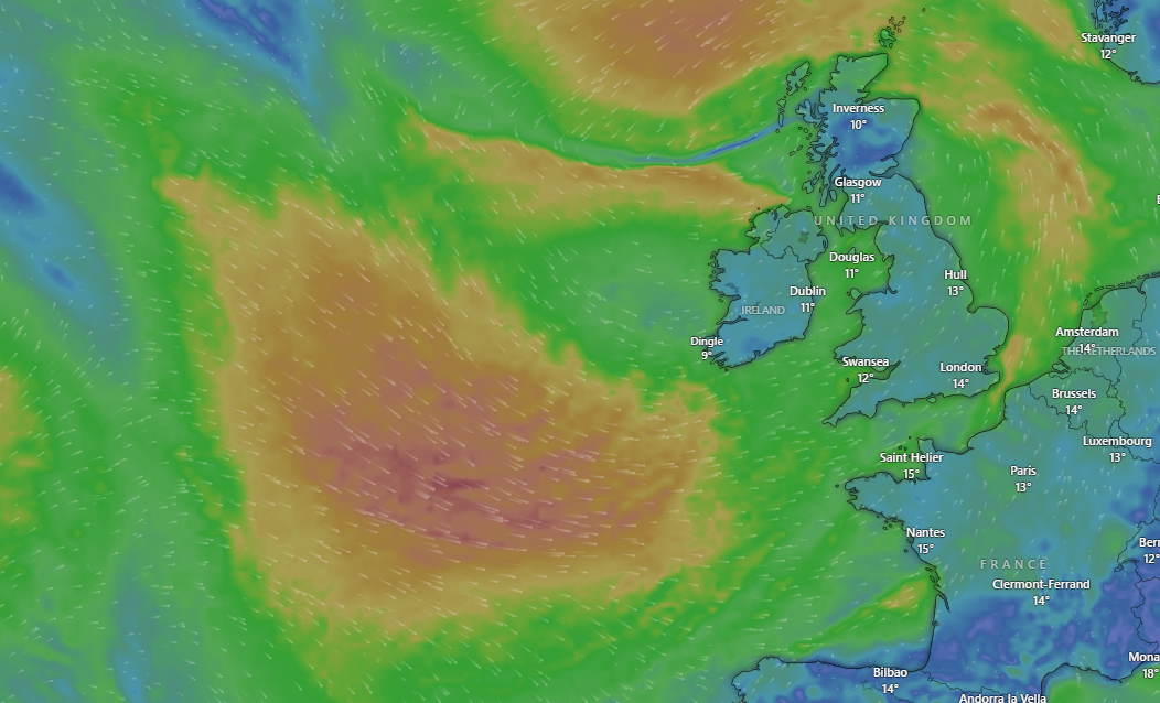 Met Eireann issue weather warning with two counties pinpointed for ...