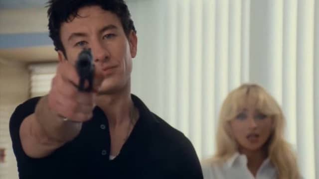 Keoghan and Carpenter in a still from the video for 'Please Please Please'