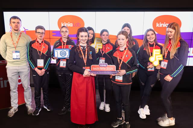 Members of West Limerick Foróige Club who won an award for their brilliant video production audio, and animation project, brought to life through podcast, music and design