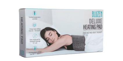 The brand is Bluzen. The model numbers are Heat101 and Heat102. The product code shown on the price sticker and the receipt will be either 032719, 936707, 936723, 936724 or 936728. The barcode and batch number are unknown.