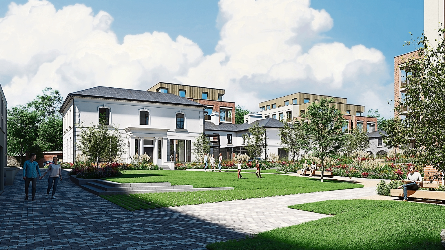 An architectural  render of the proposed scheme