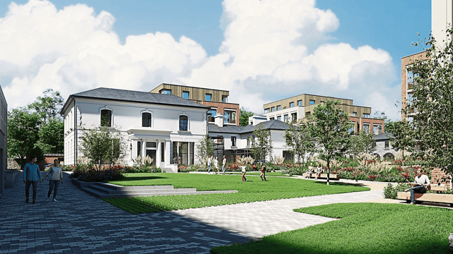 An architectural render of the proposed scheme