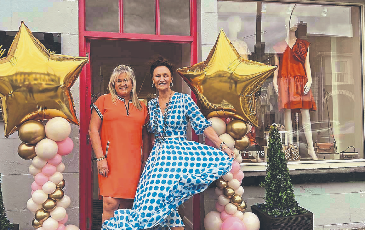 I'm pictured outside Lady Penelope Boutique in Adare, with Michele Courtney, managing director of the store. The merging of Lady Penelope and Zapato Shoes was marked by an night of elegance
