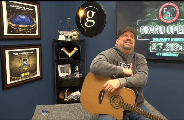 Country star Garth Brooks speaking to fans on a live video on Facebook PIC: Garth Brooks/Facebook