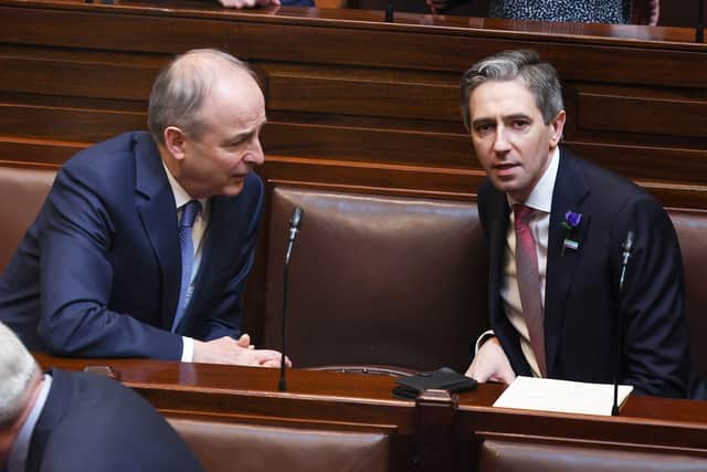 Green party leader Eamon Ryan and his colleague Catherine Martin were among the first ministers in the Dail.