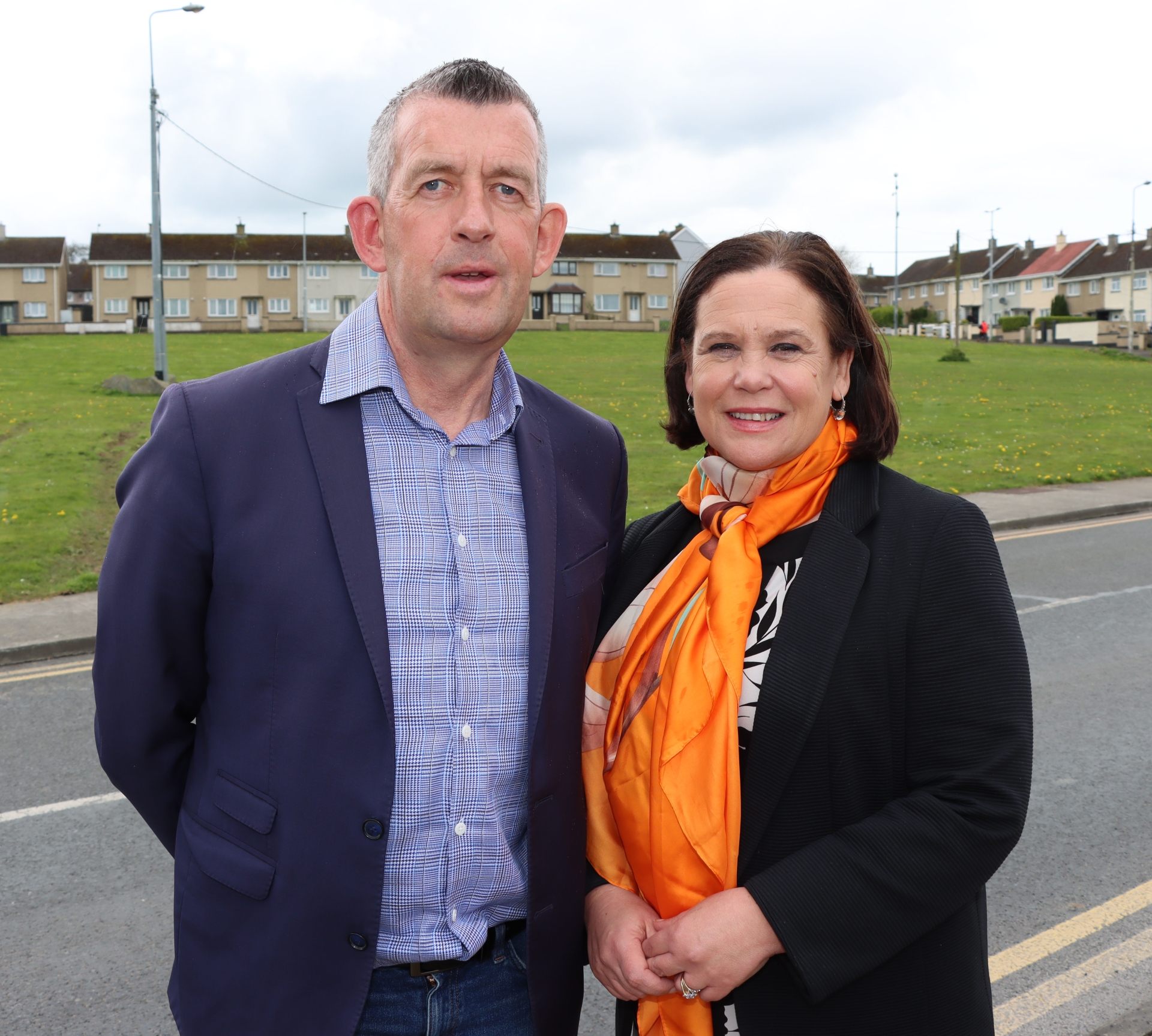 Sinn Fein president Mary-Lou McDonald photographed with Maurice Quinlivan who has just announced he will seek to become the first executive mayor of Limerick | PICTURE: Adrian Butler