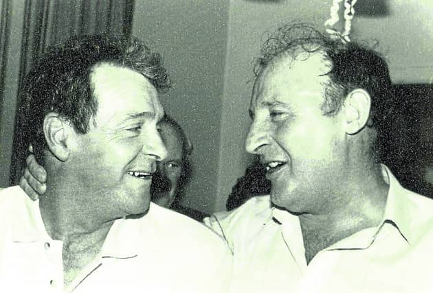 The late Ben O'Sullivan, right, pictured with his good friend and colleague, the late Jerry McCabe