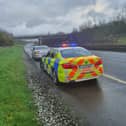 The incident, which happened on the M8 Cork - Dublin motorway on Thursday, has been highlighted on social media ahead of the busy bank holiday weekend
