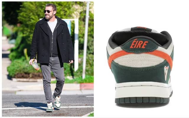 Ben Affleck pictured wearing the Eire shoe by Nike | PICTURES: Getty Images/ StockX