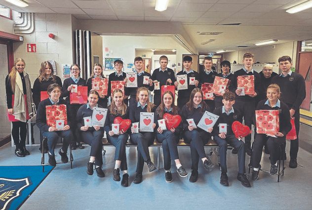 Students at Scoil Pól Kilfinane were encouraged to spread positivity throughout their community by their teacher Jenny Kelly and Sr Patricia Coughlan