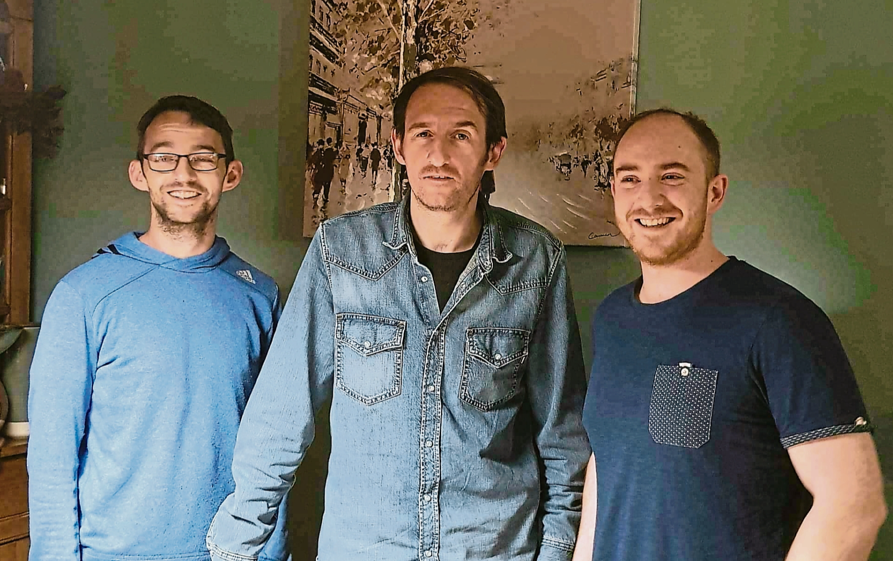 The late Tom Murphy (centre), from Ballyagran, with younger brothers Darragh and Padraigh