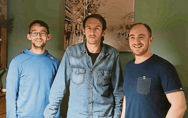 The late Tom Murphy (centre), from Ballyagran, with younger brothers Darragh and Padraigh