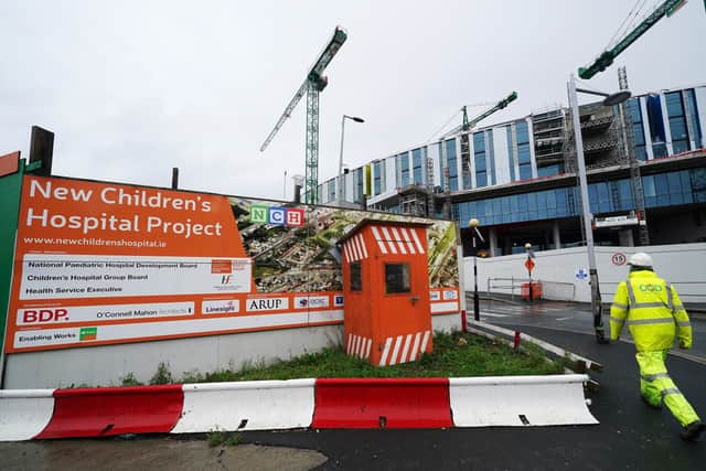The Department said the hospital is now more than 90% complete with the fitout of rooms and the installation of medical equipment under way, and the first roof-top helipad of its kind in Ireland, to be shared with St James’s Hospital, recently completed.