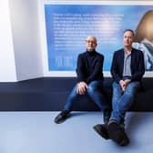 Ed Guiney and Andrew Lowe of Element Pictures, producers of the 'Poor Things' who received 11 Oscar Nominations today / PICTURE: Andres Poveda