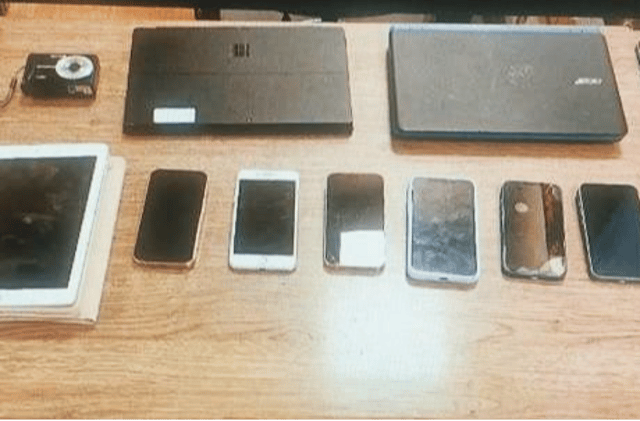 Some of the stolen items which were recovered by gardai