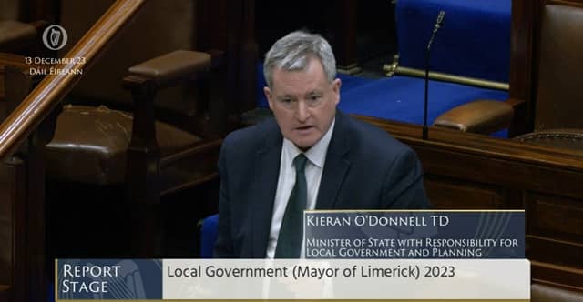 Kieran O'Donnell TD | PICTURE: X/@kodonnellLK
