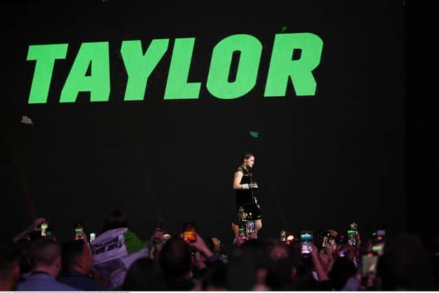 Taylor and Cameron will take to the ring at approximately 10pm.