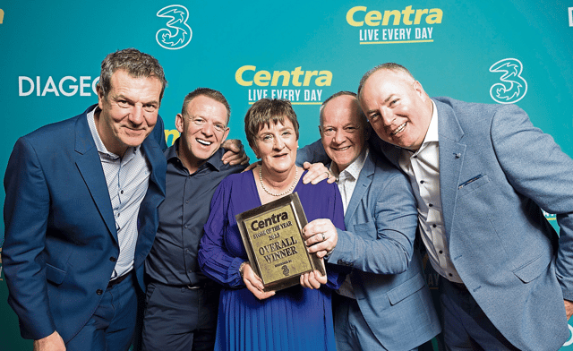 Ian Allen, MD Centra, Ray Lee, co-owner; Teresa Kiely, store manager; Brendan Lee, co-owner, and Cormac Dawson, Centra sales drector at the Pride of Centra Awards Picture: Shane O'Neill, Coalesce