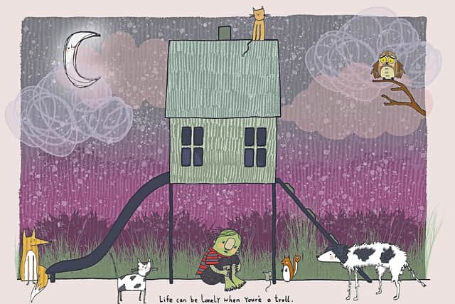 After working this idea into a poem first and then a story, Darren began looking for an artist to collaborate with to turn it into a picture book.