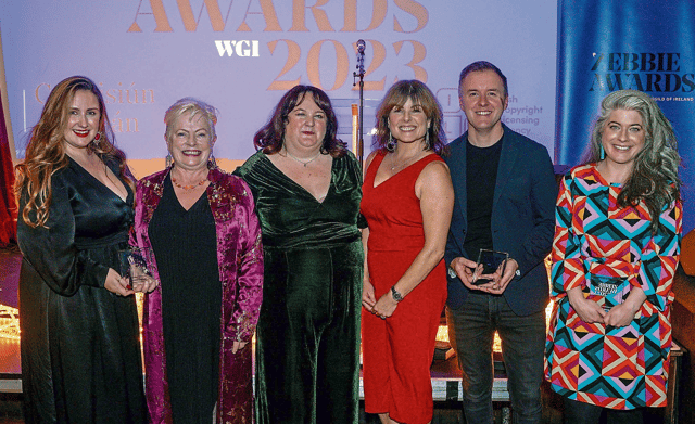 Zebbie's 2023 award winners, including Joanne Ryan, far right