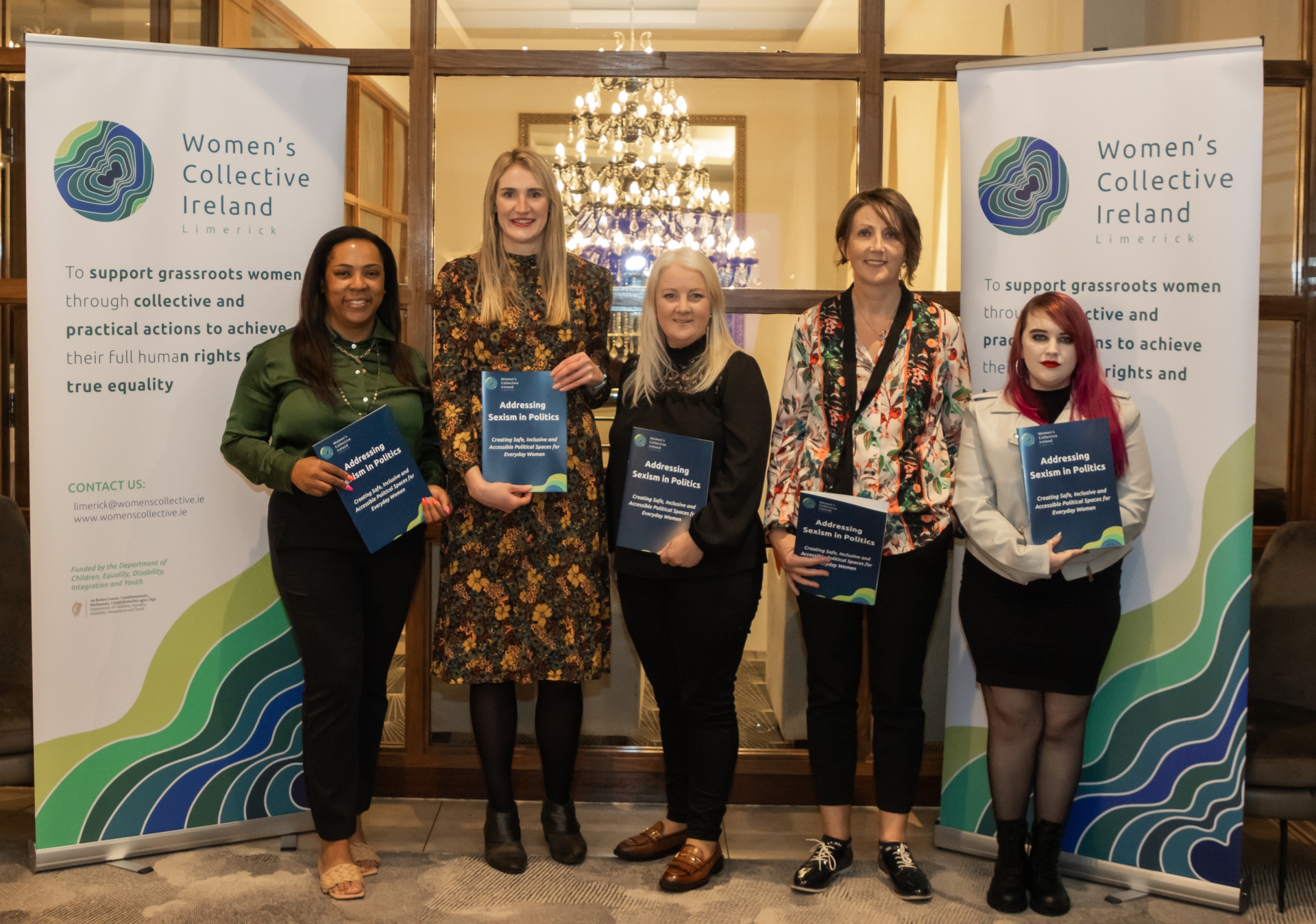 2024 Local Election Candidates L-R:  Donnah Vuma (SD), Cllr Elisa O’Donovan (SD), Cllr Sarah Kiely (FG), Ursula Gavan (SF) & Danielle O’Shea (SF) |PICTURE: Laura O'Loughlin