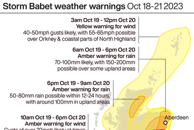 “We’re likely to see flooding, power disruption, travel disruption, there is a risk to life as well.