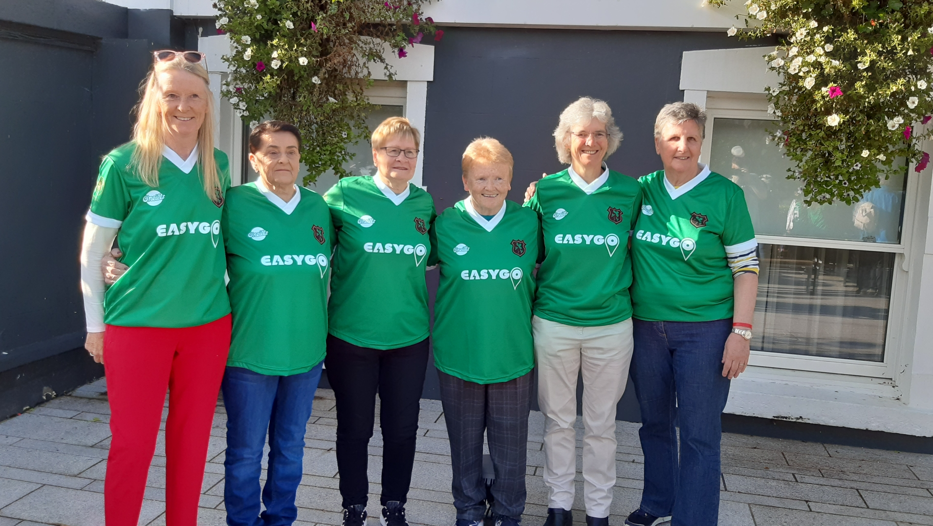 Six Limerick women who represented Ireland in 1973 from, left to right,  Geraldine Grace, Mary Gavin, Mary Joyce, Pauline Maher, Freda Noonan and Marion Slattery.