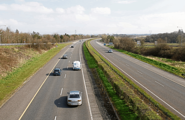 A car with six youths inside drove the wrong way down the M20 in a failed attempt to escape the clutches of gardai