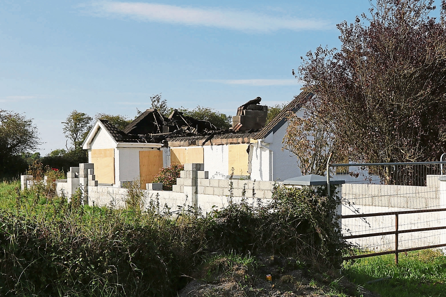 The gutted house at Reens Pike, Ardagh | PICTURE: Brendan Gleeson
