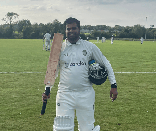 Sourabh Teke after his run total of 87 in their MCU Division 1 win over Nenaghr