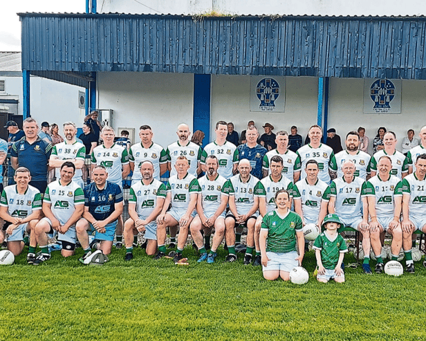 The Limerick Masters football squad that have reached the Spirit Final. PICTURE: Brendan Gleeson