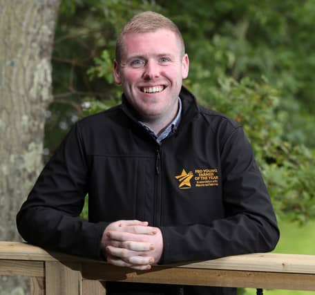 Photo: Dwayne Shiels, 2023 FBD Young Farmer of the Year, photograph by Paul Connor