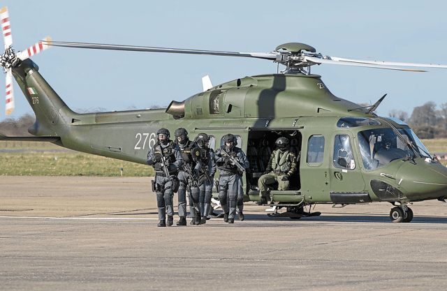 Defence Forces at Shannon Airport | PICTURE: Arthur Ellis