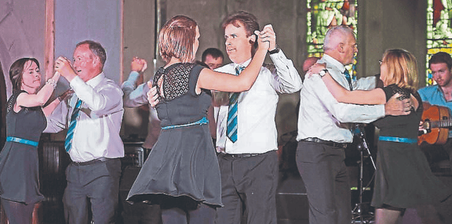 The Hup Na Houra traditional music song and dance show in the Old Chapel Rooms goes down a treat