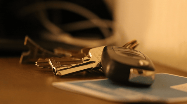 The would-be thief tried to 'fish' the car keys off the hall table