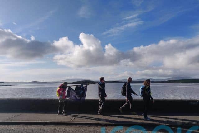 With the days before the group hopefully reaches the summit on July 25 looming, the pair are confident that the 10kg harp and spare harp will make it to the top in one piece.