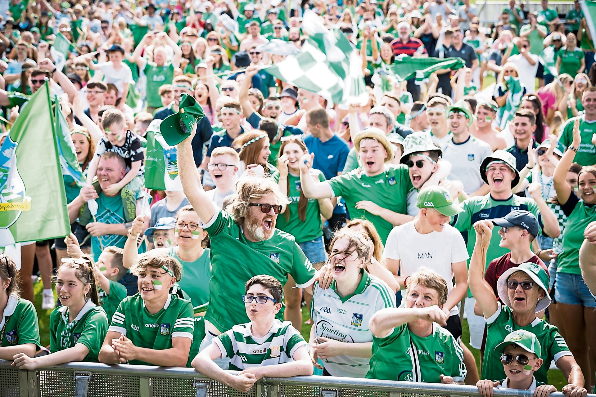 Pictured at last year's big screen event in Tus Gaelic Grounds when Limerick beat Kilkenny to land a third straight All-Ireland title | PICTURE: KEITH WISEMAN